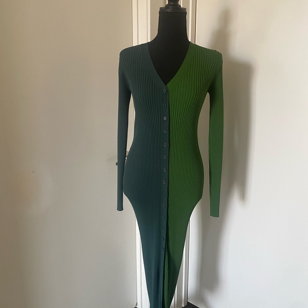 Staud colorblocked dress